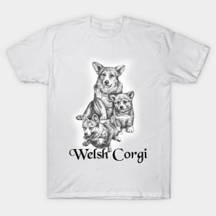 Lovable Welsh Corgi's T-Shirt
